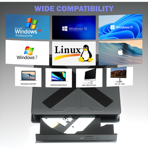 Lecteur de disque Blu-ray externe <span class=keywords><strong>Graveur</strong></span> de Blu-ray externe avec USB 3.0 et Type-C Lecteur de CD DVD Blu-ray externe <span class=keywords><strong>Graveur</strong></span> Blu-ray - Product Image 5