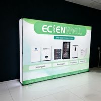 Caja de Luz LED con Retroiluminación, Fondo de Tela Tensada, Publicidad, Exhibición, Stand, Exhibición Pop-up para Ferias Comerciales