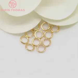 Anillos Abiertos de Latón Chapado en Oro de 24K, Anillos Conectores Redondos para DIY, Accesorios para Hacer Joyería, Collares y Pulseras, Venta al Por Mayor - Product Image 5