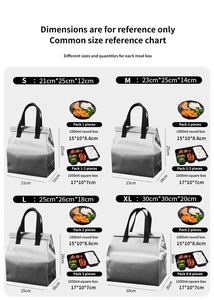 Sac isotherme personnalisé en non-tissé, écologique, imperméable, pour livraison de repas à emporter, avec logo - Product Image 4