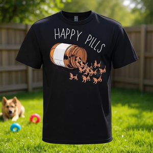 Camiseta Happy Pills para amantes de los perros pastor alemán - Product Image 3