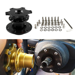 Adaptateur de volant à dégagement rapide Cross Border Formula 10 mm en alliage d'aluminium pour modification de voiture de course et de drift - Product Image 1