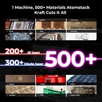 Machine de gravure et de découpe laser double ATOMSTACK Kraft 20W, 1,2W 1064nm infrarouge, 600 mm/s, graveur laser 19,6'x12,6' pour bois et métal