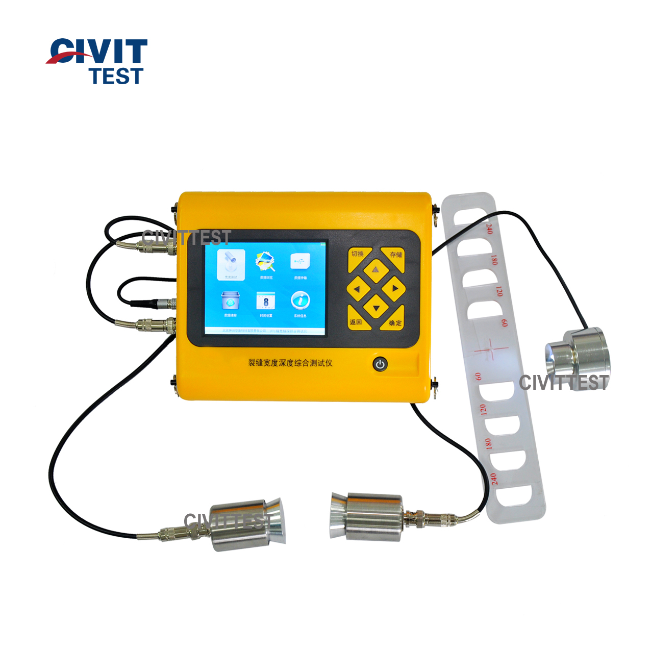 Concrete NDT Test Concrete Crack Detector Digital Concrete Crack Width and Depth Tester Concrete Crack Depth Detector