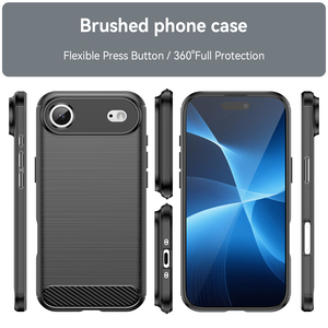 Prix bon marché pour <span class=keywords><strong>iPhone</strong></span> 17 2025 étui de luxe en fibre de carbone peau souple étui en <span class=keywords><strong>Silicone</strong></span> pour <span class=keywords><strong>iPhone</strong></span> 17 Air 17 Pro Max étuis de téléphone - Product Image 2