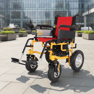 Fauteuil roulant électrique tout-terrain robuste - Capacité de 200 kg et double moteur pour une liberté maximale - Product Image 1