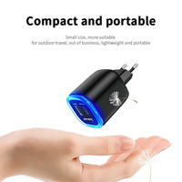 Chargeur de type C d'origine de haute qualité 3 en 1 adaptateur de voyage de téléphone rapide USB QC PD noir pour prise britannique utilisation portable téléphone portable