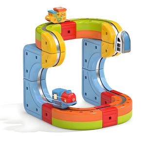 Treno Elettrico Magnetico Variabile 2026, Ferrovia ad Alta Velocità con Binari Stereo 1:5, Kit Educativo in Plastica per Bambini da Assemblare - Product Image 5