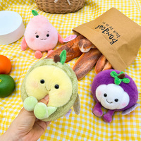 Groothandel Schattige Mini Fruit Pluche Hanger Sleutelhanger Zacht Fruit Speelgoed Pop Creatieve Plushies Custom Knuffel Speelgoed