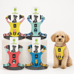 Harnais pour chien robuste, rembourré et réglable, pour grandes races, idéal pour les bermauds allemands, les labrador, les promenades en plein air - Product Image 1