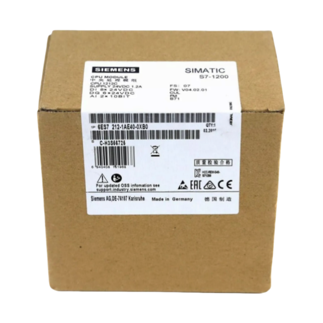 New Simatic PLC Siemens S71200 1212 S7 1200 S7-1200 CPU 1212C 6ES7212-1AE40-0XB0