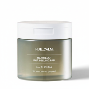 Hue_Calm Heartleaf PHA Peeling Pad 60p Acné Peau Beauté coréenne BHA Peau morte Clarifiant Soins de la peau du visage Produits cosmétiques - Product Image 2