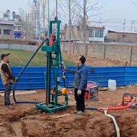 Moteur électrique à haute efficacité à prix compétitif pour une plateforme de forage de puits d'eau profonde de 120 mètres. Petite machine de forage de puits d'eau