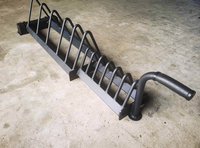 Chariot de rangement mobile robuste pour plaques de musculation, idéal pour les salles de sport commerciales et les centres de fitness