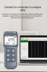 Anemómetro Jieyi AE8901 - Instrumento de alta precisión para la dirección del viento - Instrumento meteorológico portátil - Product Image 3