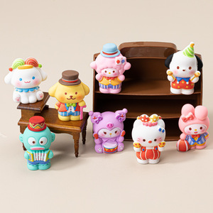 Figuras de Resina Temáticas de Circo y Parque de Atracciones, Adornos Coleccionables de Dibujos Animados, Llaveros DIY, Accesorios para Bolsas Sorpresa, Decoración de Escritorio - Product Image 3