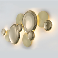 Lámparas de Pared Decorativas Modernas de Hierro con LED para Sala de Estar, Hotel o Villa, Apliques de Pared Grandes Combinados