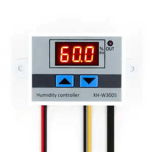 Digital Humidity Controller XH-W3005 12V 24V 220V Humidistat Hygrometer Humidity Control SwitchレギュレータHumidityセンサー