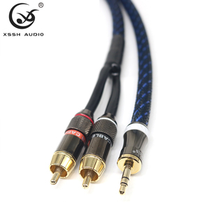 <span class=keywords><strong>สาย</strong></span>เคเบิลหูฟังแบบนุ่ม 3.5 มม. ต่อ 2RCA ยี่ห้อ YIVO XSSH คุณภาพเสียงระดับ HiFi วัสดุ OFC ชุบเงิน สำหรับ <span class=keywords><strong>DIY</strong></span> <span class=keywords><strong>สาย</strong></span>หูฟัง 2 แกน - Product Image 6