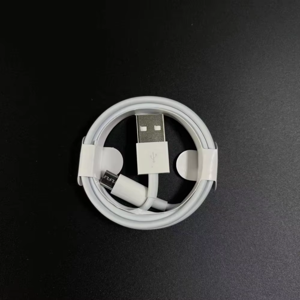 white usb to micro cable