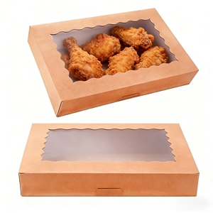 Scatola per Picnic da Esterno all'Ingrosso, Scatola in Carta Kraft Monouso, Scatola di Carta da <span class=keywords><strong>Asporto</strong></span> - Product Image 5