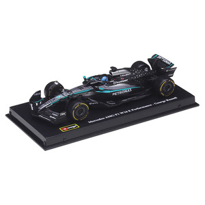 Bburago 1:43 F1 Mercedes-Benz AMG Team Saison 2025 W16E Simulation de course Modèle de voiture en alliage moulé sous pression Jouet unisexe Édition reliée - Product Image 1