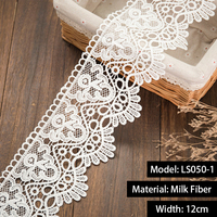 Personnalisé Luxueux Jacquard Maille Coton Tulle Textile Dentelle Garniture Fleur Broderie Tissu Dentelle Garniture Pour Robe De Mariée