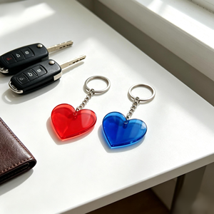 Láminas Acrílicas Transparentes en Forma de Corazón <span class=keywords><strong>con</strong></span> Orificio, Lámina Acrílica de Color Cortada <span class=keywords><strong>con</strong></span> Láser para Manualidades, Llaveros, Adornos para Bodas y Fiestas - Product Image 3
