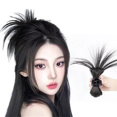 Elegante grazioso nero Vance Clip popolare da indossare con tappi in Tappy per capelli con fusibile per capelli - Product Image 1