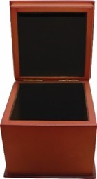 กล่องเครื่องประดับบานพับสีแดงแดงทำจากไม้ทรงสี่เหลี่ยมทำด้วยมือสำหรับบรรจุภัณฑ์เครื่องประดับจากผู้ผลิตอินเดีย - Product Image 2