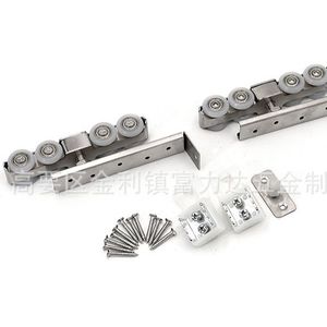 Rodamiento Silencioso para Puerta Corredera, Polea de Acero Inoxidable con Eje de 10 mm, Capacidad de Carga de 50 kg, Rodillo para Puerta de Madera, Riel Colgante con Amortiguador - Product Image 3