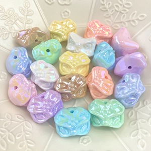 Perles en acrylique couleur unie électroplaquées UV, forme irrégulière, motif Lion Éveil, pour DIY, chaînes <span class=keywords><strong>de</strong></span> té<span class=keywords><strong>l</strong></span>éphone portable, bracelets, cordons et stylos - Product Image 2