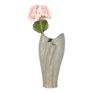 Vaso in Ceramica Scultoreo con Bordo Fratturato e Finitura Texturizzata, Decorazione Moderna per la Casa, Vaso per Fiori - Product Image 4