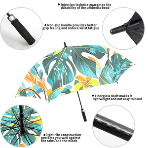 Heavy Duty Golf Umbrella <b>Large</b> Windproof Umbrella with Fiberglass <b>Frame</b> Custom Printing Wholesale Umbrella - Product Image 3