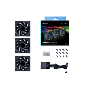 Ventilateur de refroidissement PC <span class=keywords><strong>Lian</strong></span> <span class=keywords><strong>Li</strong></span> UNI FAN TL120 LCD <span class=keywords><strong>120</strong></span> mm à roulement fluide, éclairage RGB 3-en-1, fonctionnement silencieux 30 dBA, dissipateur thermique en cuivre et aluminium - Product Image 2