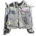 DIZNEW New Arrival Denim Jacket men Fashion clothes Custom loose damaged jeans jacket