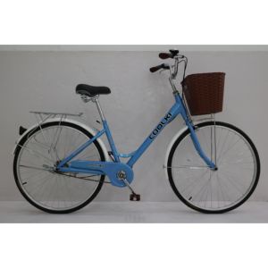 Vélo urbain pour <span class=keywords><strong>femme</strong></span> à cadre courbé de <span class=keywords><strong>26</strong></span> <span class=keywords><strong>pouces</strong></span>, à passage facile, à vitesse unique, pour les loisirs et les trajets quotidiens, OEM - Product Image 1