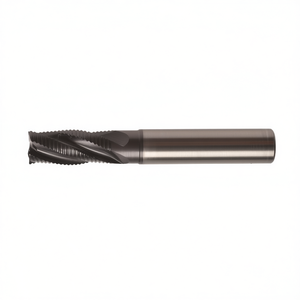 Fresa HSS-E-PM TA1417 con recubrimiento de TiAlN, helicoidal de 30 grados, 4 filos para desbaste - Product Image 2