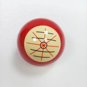 Jassinry ลูกบิลเลียดสีแดง57.25มม./52.25มม., ลูกคิวสำหรับฝึกบิลเลียดขนาด2 1/16นิ้วอุปกรณ์บิลเลียด1/4นิ้ว - Product Image 3