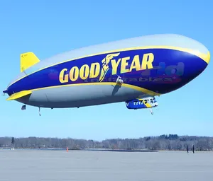 Impressão exterior modelo inflável publicidade dirigível zeppelin balão inflável do hélio do dirigível para a promoção