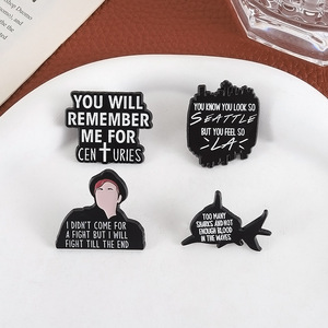 Venta al por mayor FALL OUT BOY Band Music Song Letter Lyrics Badge Metal Rock Band Pin <span class=keywords><strong>de</strong></span> solapa <span class=keywords><strong>de</strong></span> esmalte suave - Product Image 4