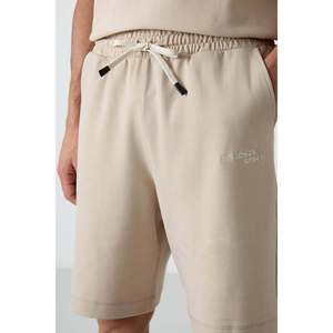 Conjunto de Pantalones Cortos para Hombre Air Jones, Color Beige, Corte Holgado, Mezcla de Algodón, Textura Gruesa y Suave, Bordado - Modelo 85250 - Product Image 2