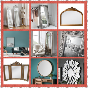 Gương Sàn Cổ Điển Khung Gỗ Louis Chạm Khắc Lớn Gương Trang Trí Tường Màu Vàng Kim - Product Image 5