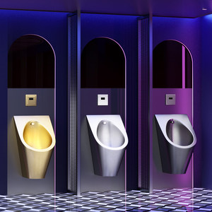 <span class=keywords><strong>Urinoir</strong></span> mural moderne YINGJIE SS304 doré pour hommes, <span class=keywords><strong>sans</strong></span> <span class=keywords><strong>eau</strong></span>, en acier inoxydable, avec capteur, durable, de forme ovale, pour salle de bain, personnalisable OEM - Product Image 5