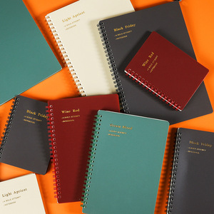 High Quality A5 Student Notebook Custom Logo <b>Design</b> Diary <b>Book</b> with Economical PP Cover Coil Binding Custom Color 80 Sheets - Product Image 4
