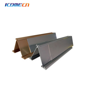 Penyangga Nama Meja/Plat Nama Meja Logam/Tempat Plat Nama Meja Double Face Silver 2*10 - Product Image 2