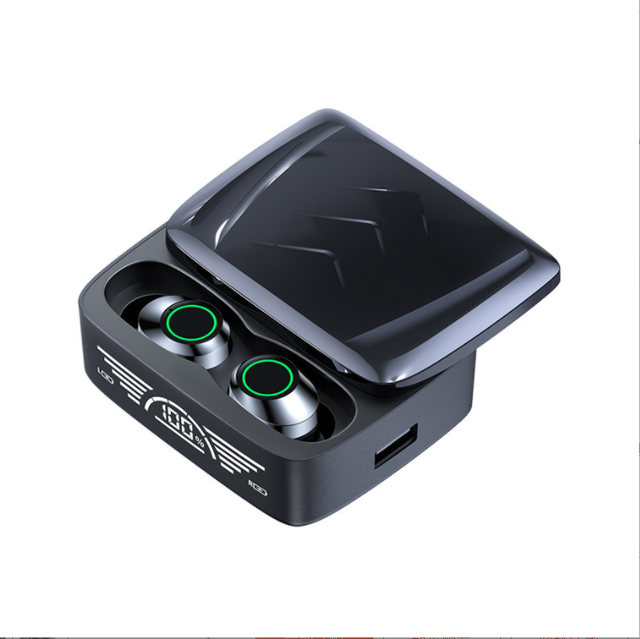 Digital display sliding cover 1200mah charging case type-c earbuds headphone tws wireless earphone good sound quality BQ30