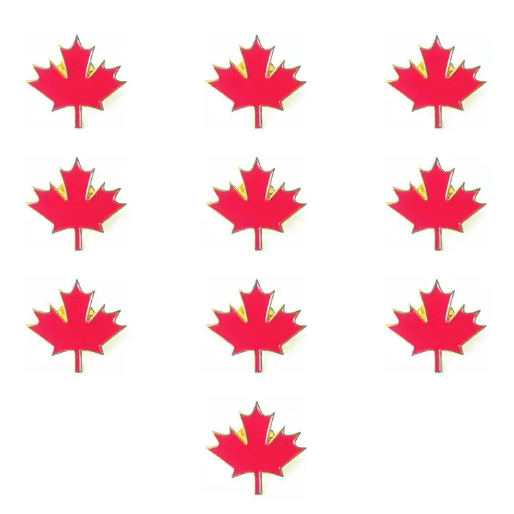 Пользовательские Канада кленовый лист значок дизайн брошь очарование