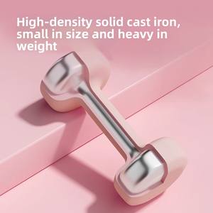 أوزان يدوية من الحديد الزهر مغلفة بالنيوبرين للصالات الرياضية ورفع الأثقال، متوفرة بأوزان 1 كجم و2 كجم و3 كجم و4 كجم و5 كجم، مخصصة حسب الطلب - Product Image 4