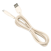 Câble de données USB écologique en paille de blé, câble de charge biodégradable, vie verte pour Samsung, pour Huawei, Xiaomi-M, Android type C